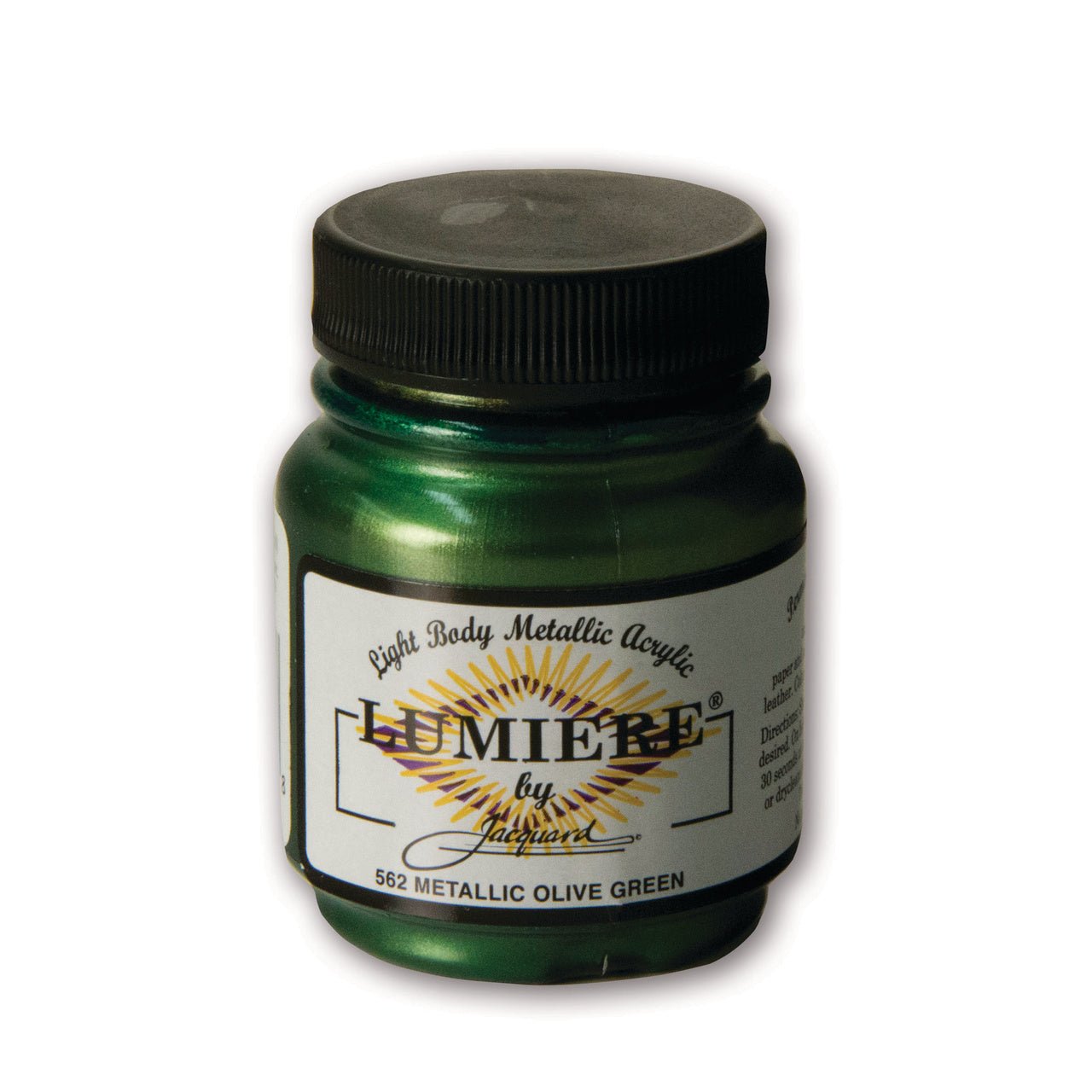 Jacquard Lumiere Colors 2.25 oz Metallic Olive Green - merriartist.com