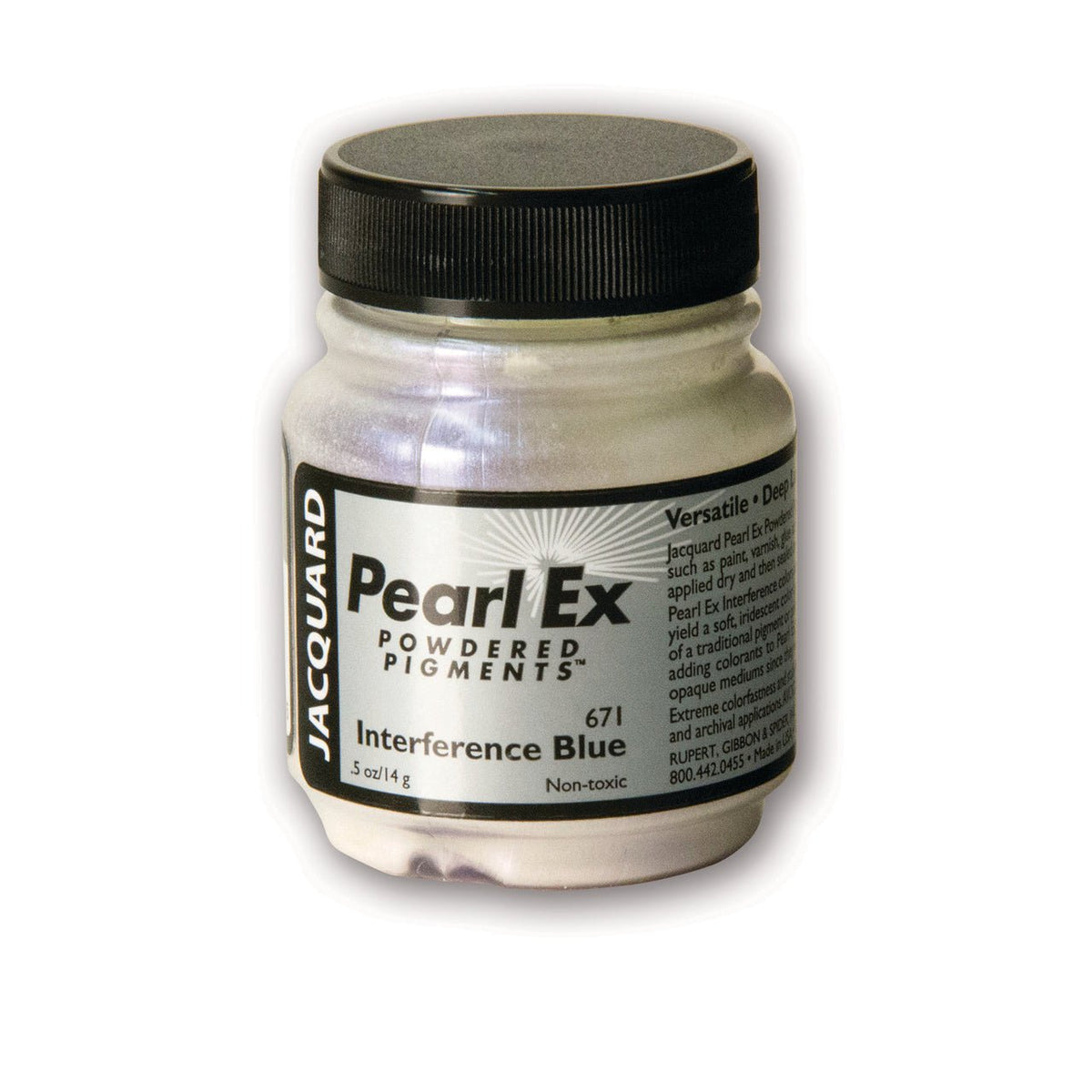 Jacquard Pearl-Ex Powdered Pigment .5 Oz Interference Blue - merriartist.com