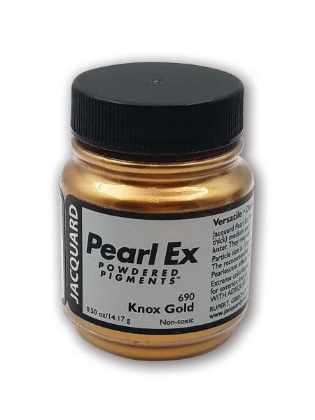 Jacquard Pearl-Ex Powdered Pigment .5 Oz Knox Gold - merriartist.com