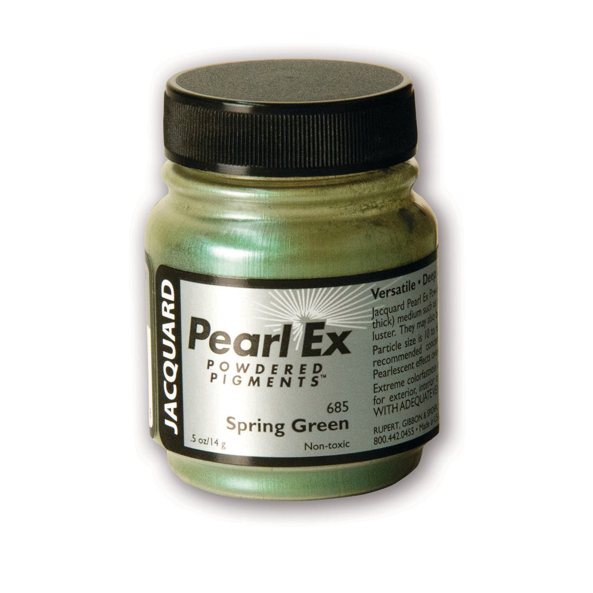 Jacquard Pearl-Ex Powdered Pigment .5 Oz Spring Green - merriartist.com