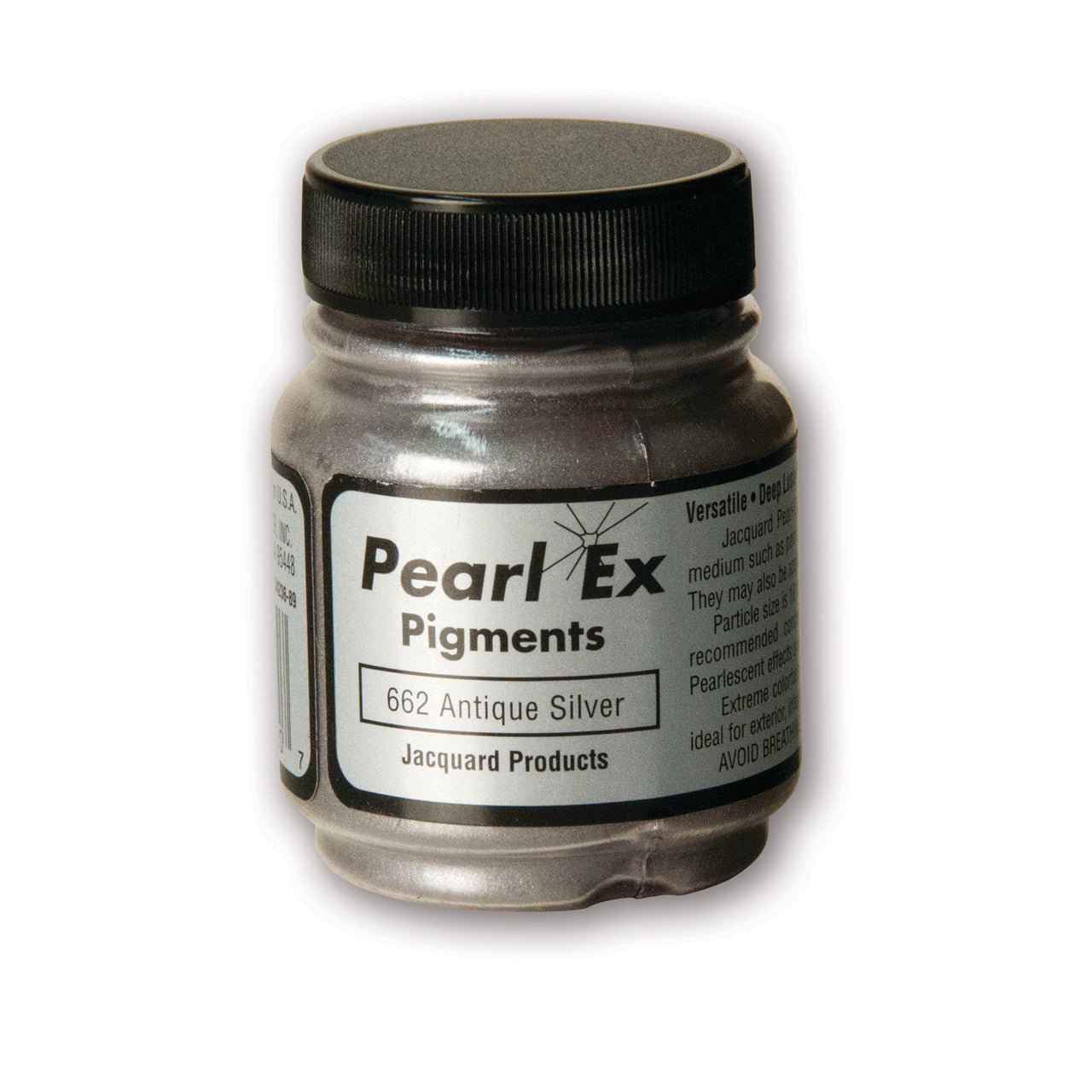 Jacquard Pearl-Ex Powdered Pigment .75 Oz Antique Silver - merriartist.com