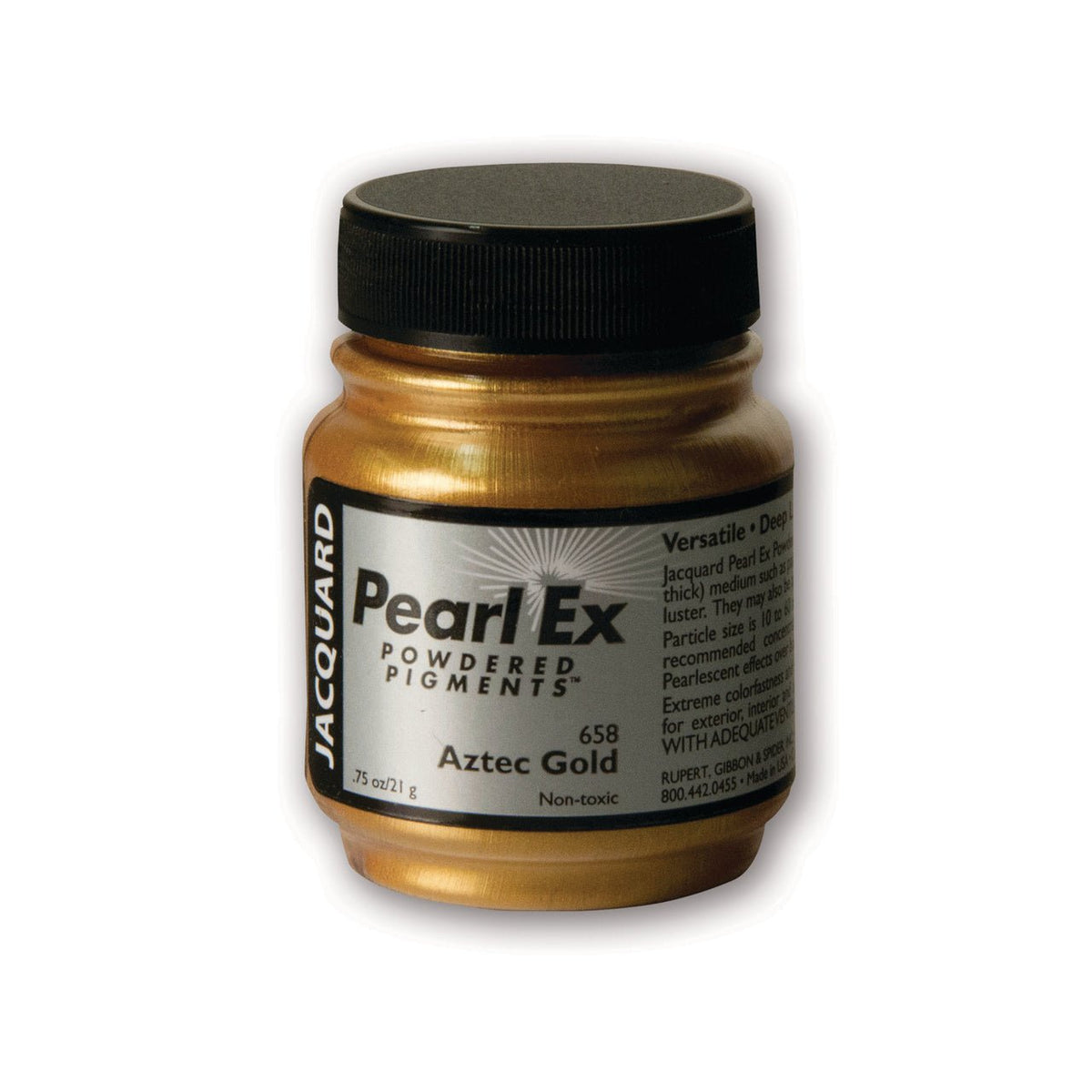 Jacquard Pearl-Ex Powdered Pigment .75 Oz Aztec Gold - merriartist.com