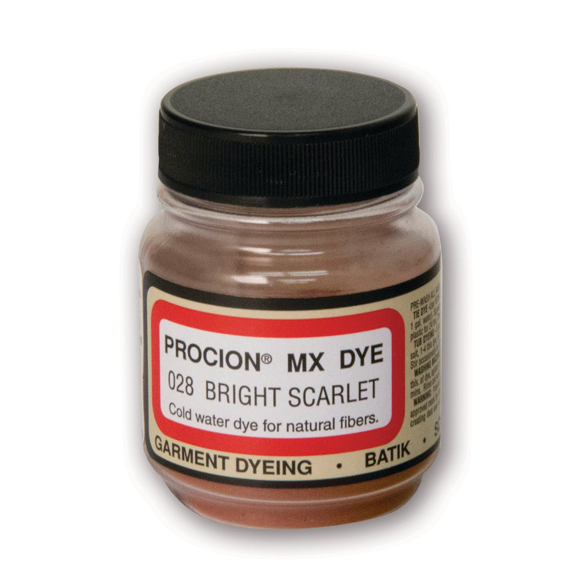Jacquard Procion MX Dye 2/3 oz - Bright Scarlet - merriartist.com