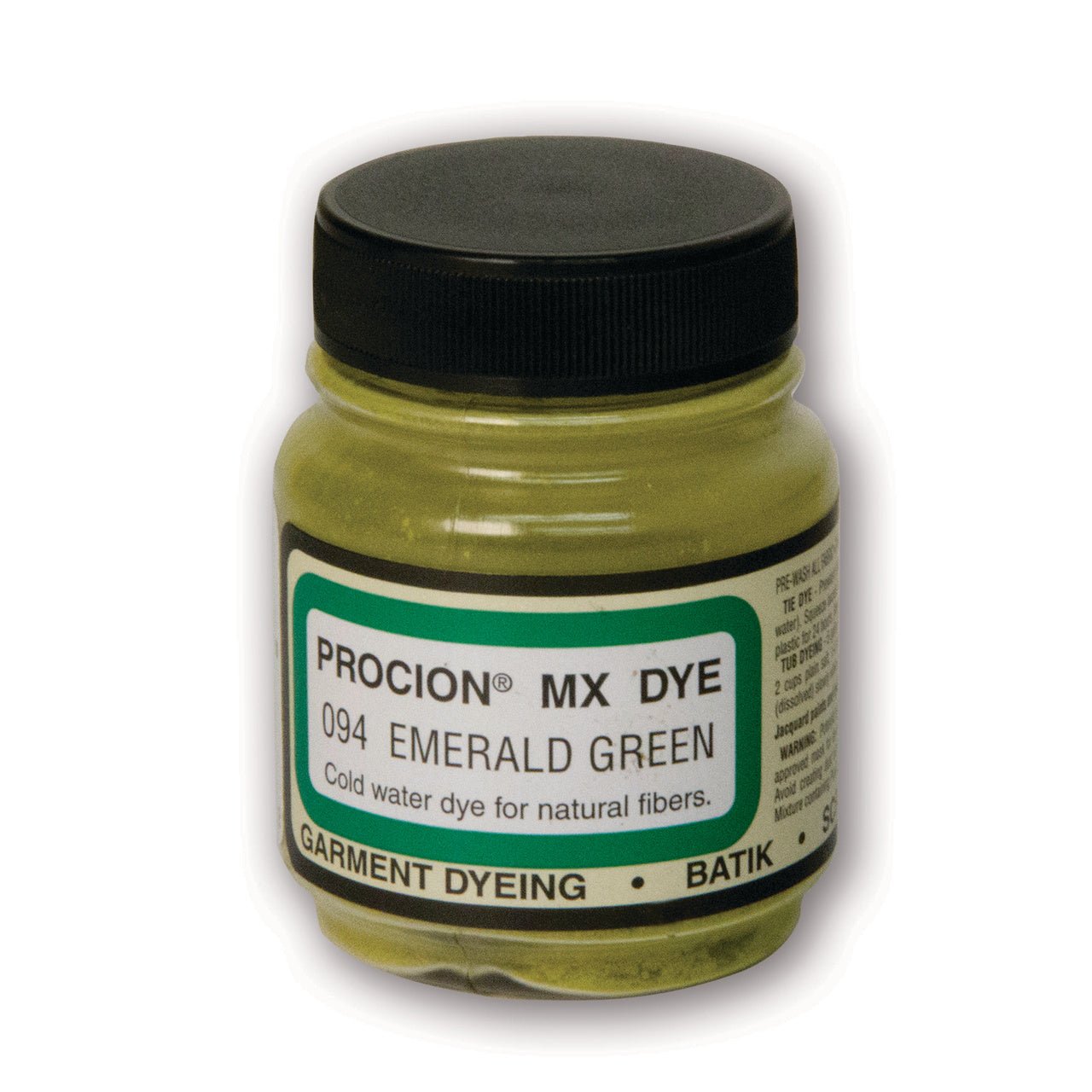 Jacquard Procion MX Dye 2/3 oz - Emerald Green - merriartist.com