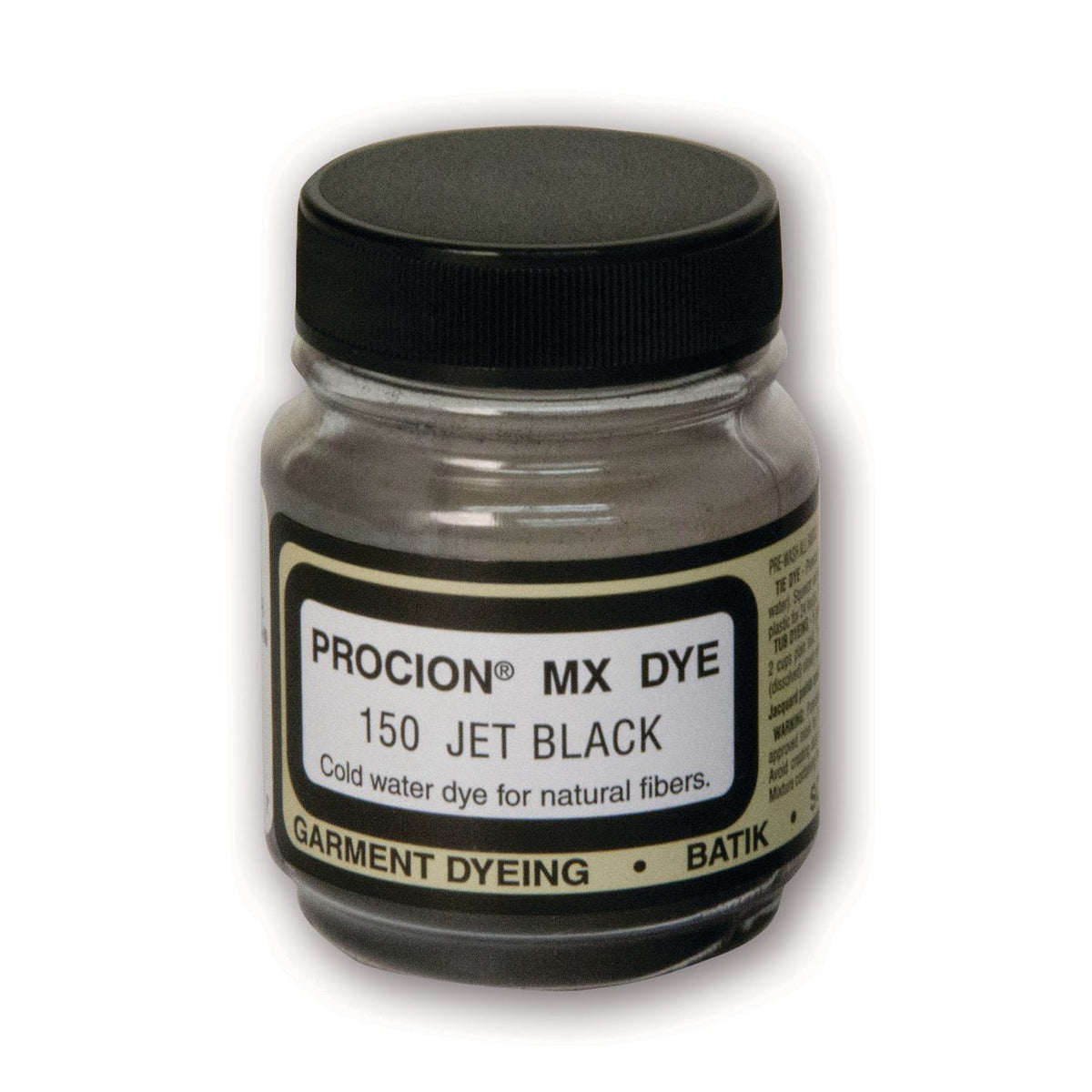 Jacquard Procion MX Dye 2/3 oz - Jet Black - merriartist.com