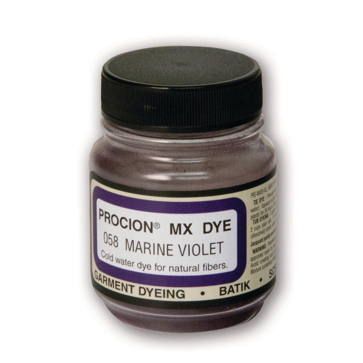 Jacquard Procion MX Dye 2/3 oz - Marine Violet - merriartist.com