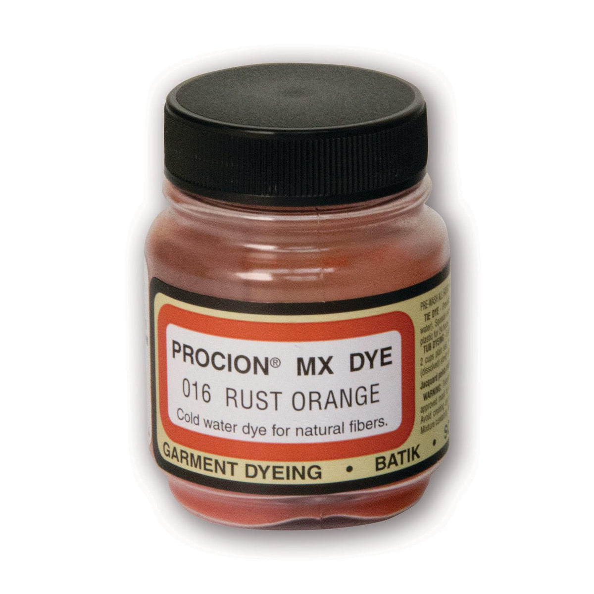 Jacquard Procion MX Dye 2/3 oz - Rust Orange - merriartist.com