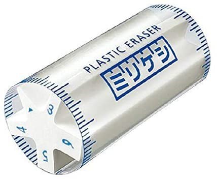 Kokuyo Plastic Eraser - Five sided with 3mm, 4mm, 5mm, 6mm and detail size - merriartist.com