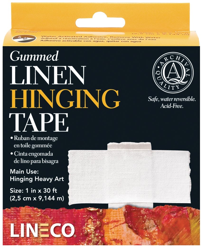 Linen Hinging Tape - Gummed 1x10 yds - merriartist.com