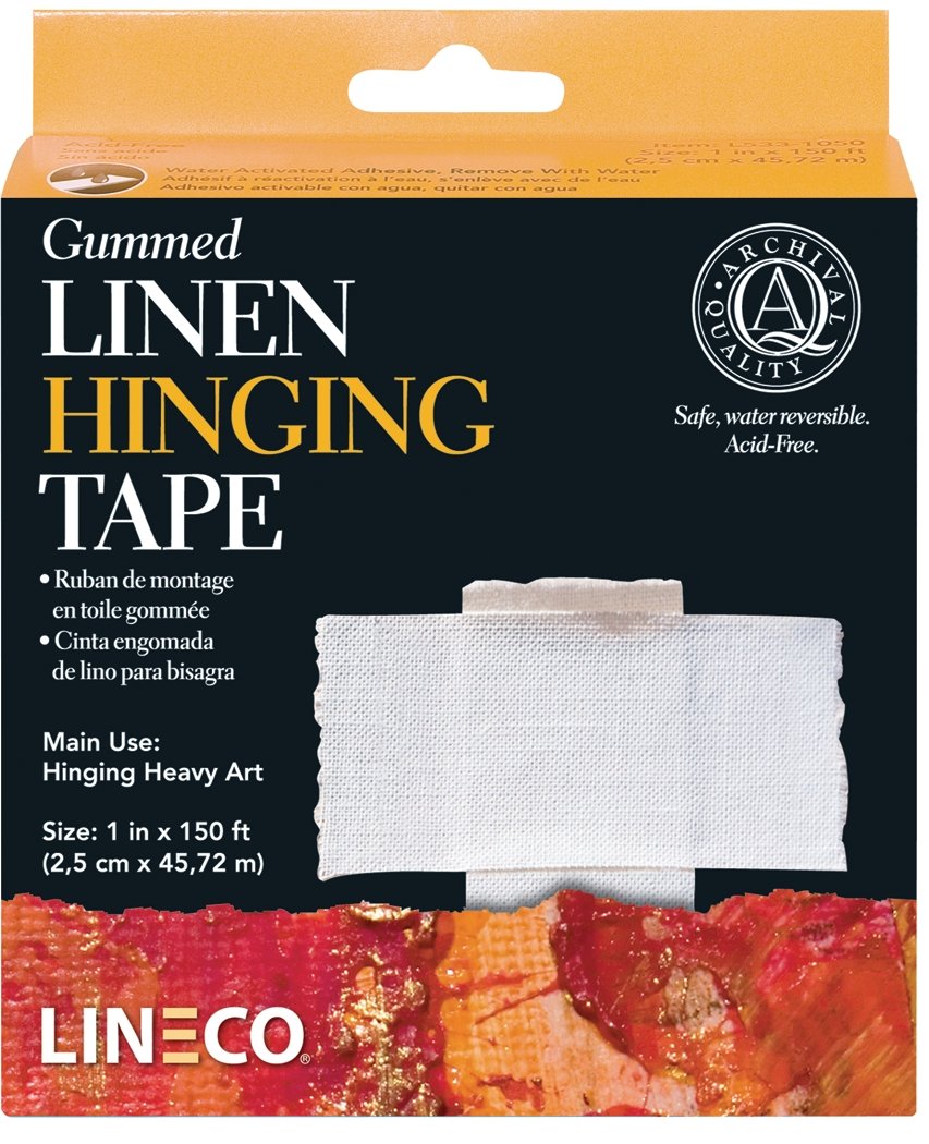 Linen Hinging Tape - Gummed 1x50 yds - merriartist.com