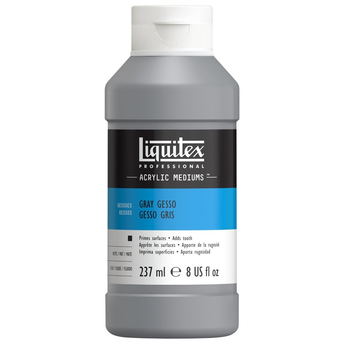 Liquitex Professional Neutral Gray Gesso 8 oz (237 ml) - merriartist.com