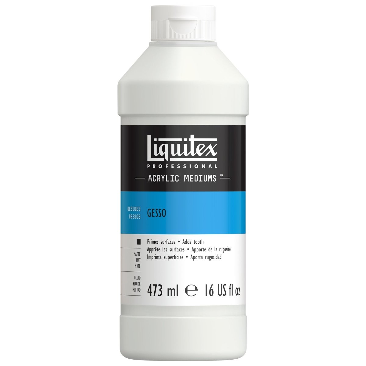 Liquitex Professional White Gesso 16 oz (473 ml) - merriartist.com