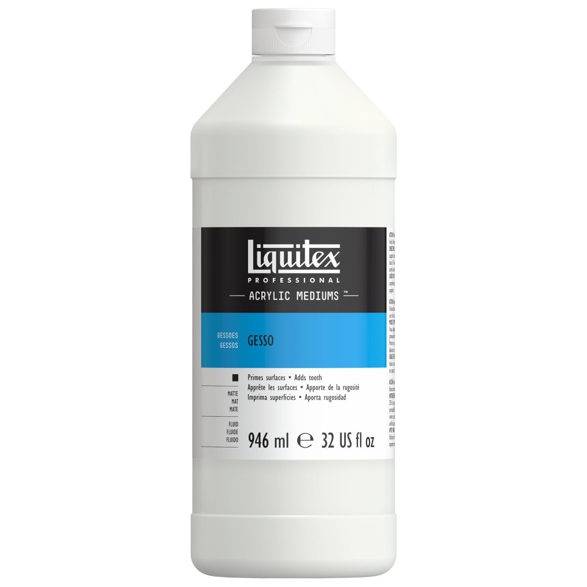 Liquitex Professional White Gesso 32 oz (946 ml) - merriartist.com