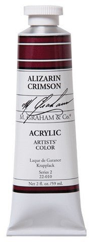 M. Graham Acrylic Color Alizarin Crimson - 2 ounce (60 ml) - merriartist.com