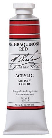 M. Graham Acrylic Color Anthraquinone Red - 2 ounce (60 ml) - merriartist.com