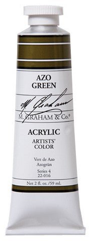 M. Graham Acrylic Color Azo Green - 2 ounce (60 ml) - merriartist.com