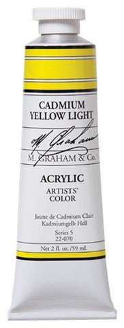 M. Graham Acrylic Color Cadmium Yellow Light - 2 ounce (60 ml) - merriartist.com