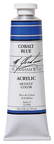 M. Graham Acrylic Color Cobalt Blue - 2 ounce (60 ml) - merriartist.com