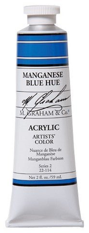 M. Graham Acrylic Color Manganese Blue Hue - 2 ounce (60 ml) - merriartist.com