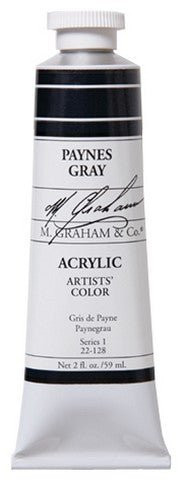 M. Graham Acrylic Color Paynes Gray - 2 ounce (60 ml) - merriartist.com
