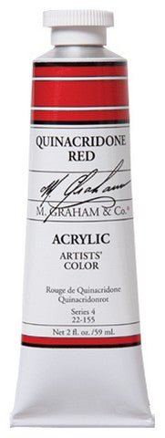 M. Graham Acrylic Color Quinacridone Red - 2 ounce (60 ml - merriartist.com
