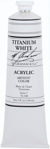 M. Graham Acrylic Color Titanium White 5 ounce - merriartist.com