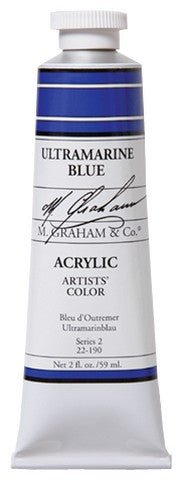 M. Graham Acrylic Color Ultramarine Blue - 2 ounce (60 ml) - merriartist.com