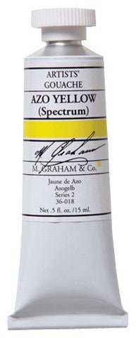 M. Graham Gouache Azo Yellow (Spectrum) 15ml - merriartist.com