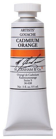 M. Graham Gouache Cadmium Orange 15ml - merriartist.com