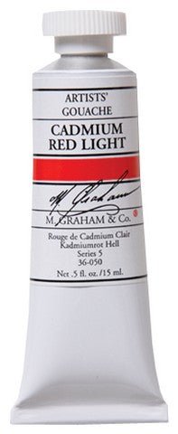 M. Graham Gouache Cadmium Red Light 15ml - merriartist.com