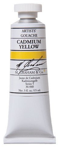 M. Graham Gouache Cadmium Yellow 15ml - merriartist.com
