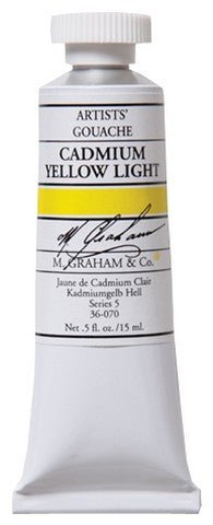 M. Graham Gouache Cadmium Yellow Light 15ml - merriartist.com