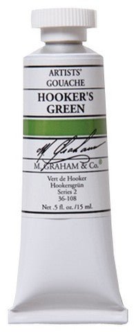 M. Graham Gouache Hooker's Green 15ml - merriartist.com