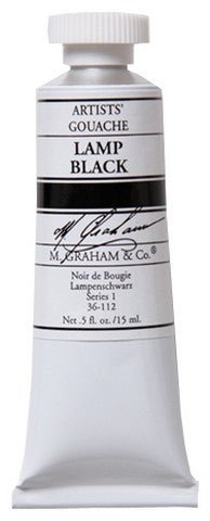 M. Graham Gouache Lamp Black 15ml - merriartist.com