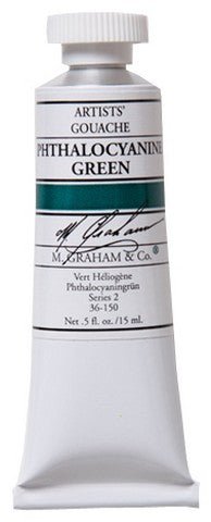M. Graham Gouache Phthalocyanine Green 15ml - merriartist.com