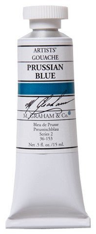 M. Graham Gouache Prussian Blue 15ml - merriartist.com