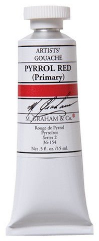 M. Graham Gouache Pyrrol Red (Primary) 15ml - merriartist.com