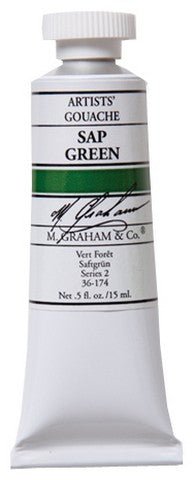 M. Graham Gouache Sap Green 15ml - merriartist.com