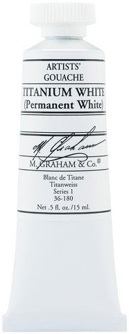 M. Graham Gouache Titanium White 15ml - merriartist.com