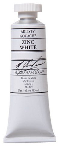 M. Graham Gouache Zinc White 15ml - merriartist.com