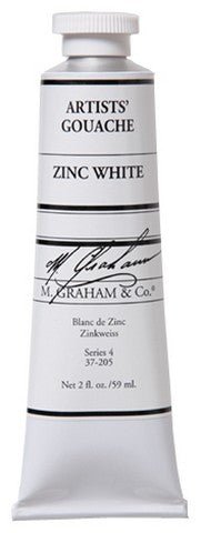 M. Graham Gouache Zinc White 2 fl. oz. (59 ml) - merriartist.com