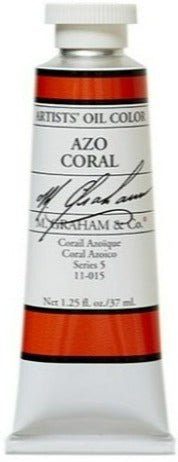 M. Graham Oil Color - Azo Coral 37 ml - merriartist.com