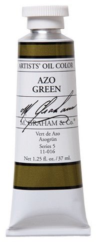 M. Graham Oil Color - Azo Green 37 ml - merriartist.com