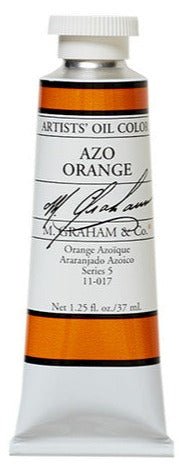 M. Graham Oil Color - Azo Orange 37 ml - merriartist.com