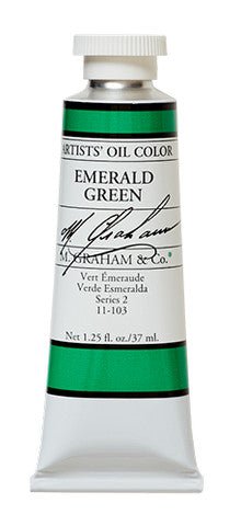 M. Graham Oil Color - Emerald Green 37 ml - merriartist.com