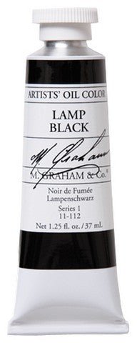 M. Graham Oil Color - Lamp Black 37 ml - merriartist.com