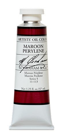 M. Graham Oil Color - Maroon Perylene 37 ml - merriartist.com
