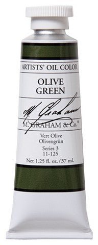 M. Graham Oil Color - Olive Green 37 ml - merriartist.com