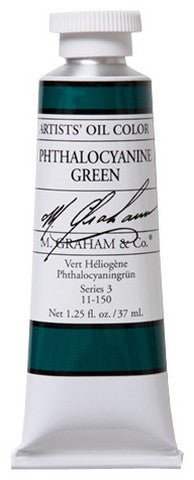 M. Graham Oil Color - Phthalocyanine (Phthalo) Green 150 ml - merriartist.com