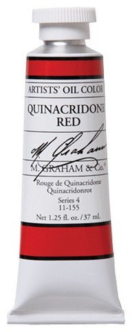 M. Graham Oil Color - Quinacridone Red 37 ml - merriartist.com